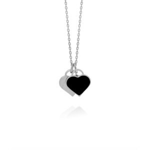 Double heart necklace