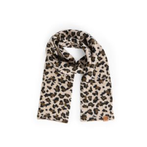 Leopard print small scarf