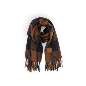 Twill checkered scarf