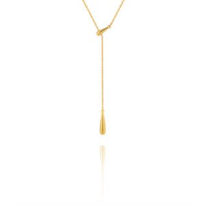 Water drop Y-shaped necklace